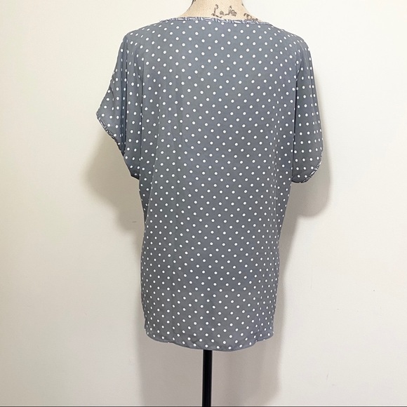 Alfani gray and white multi pattern blouse - Picture 2 of 4